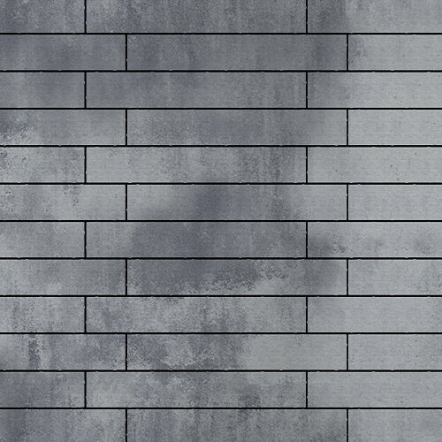 Тротуарная плитка Кроссбар Хэви Лонг, 100 мм, ColorMix Монохром, гладкая, вид 2